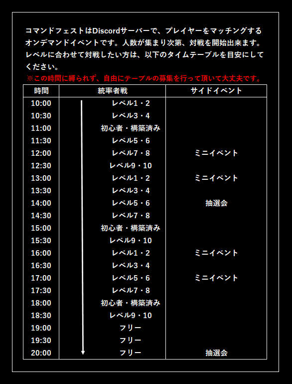 タイムテーブル